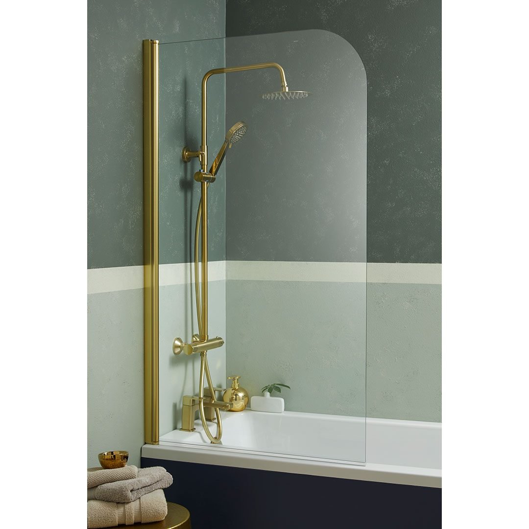Leven Round Profile Bath Screen