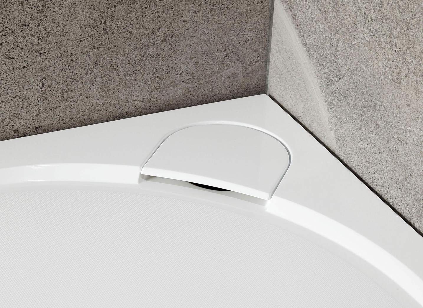 Talla Slip Resistant Right Hand Offset Quad Shower Tray White - 1000 x 800 x 30mm