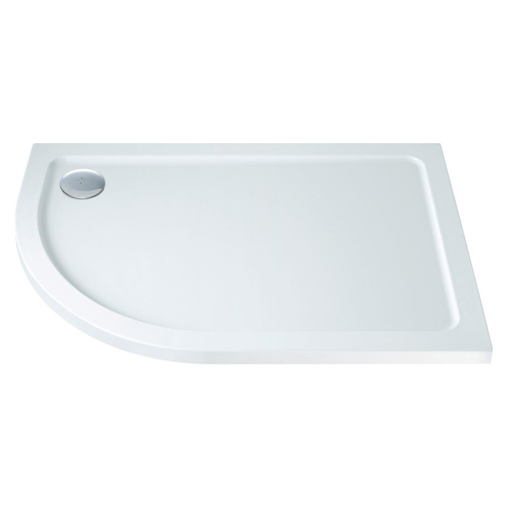Offset Quad Left Hand Shower Tray 900 x 760 x 30mm