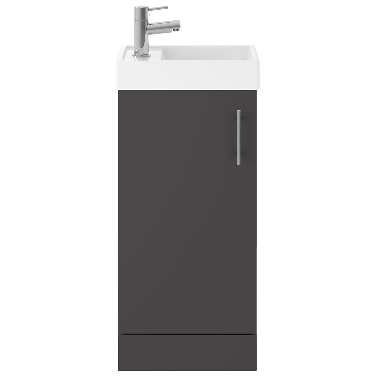 Vault 400mm Floor Standing 1-Door Vanity Unit & Ceramic Basin