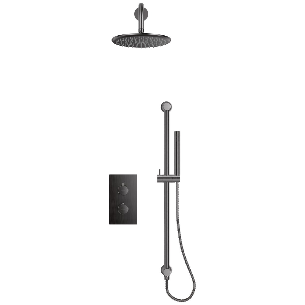 Core Concealed Shower with Head, Arm & Handset Riser Kit