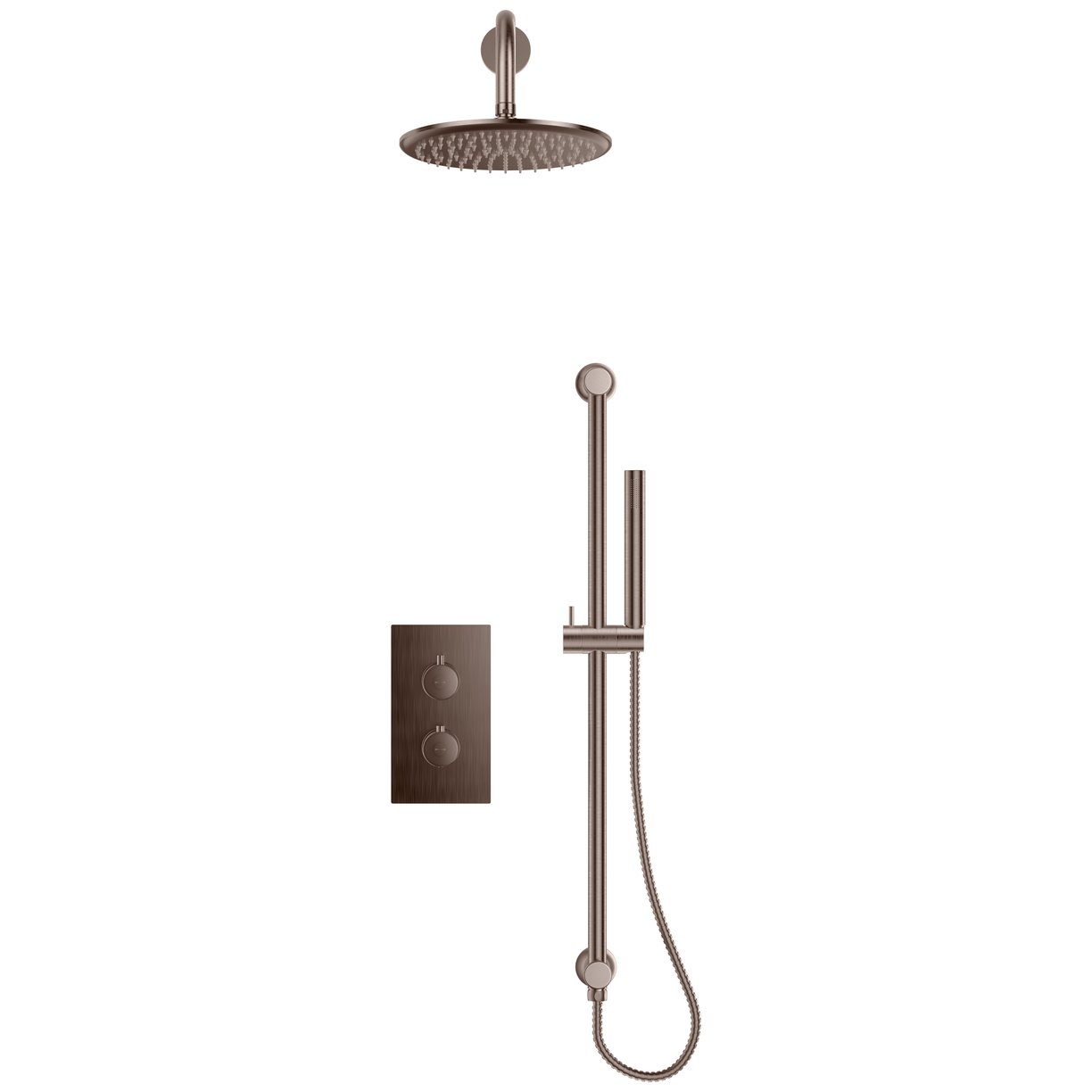 Core Concealed Shower with Head, Arm & Handset Riser Kit