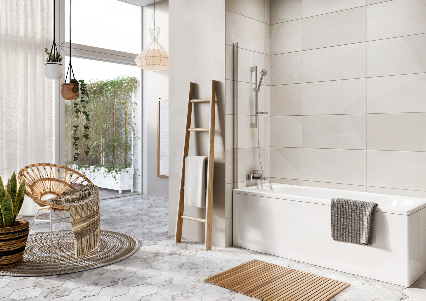 Thalia Single Panel Bath Screen 800 x 1500mm