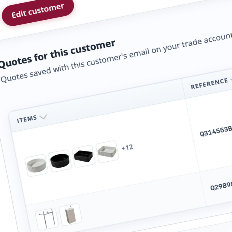 Managing trade customers in your account