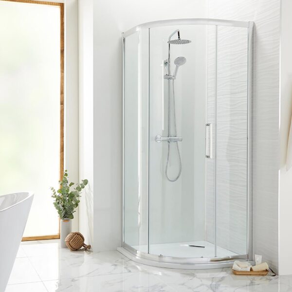 Cara 8mm 1-Door Offset Quadrant Enclosure 1200 x 800mm