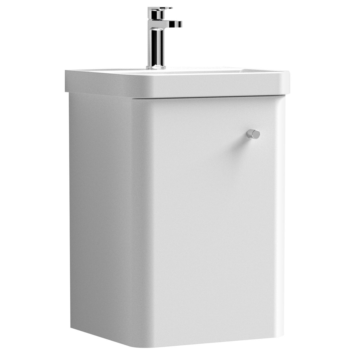 Core 400mm Wall Hung 1-Door Vanity Unit & Ceramic Basin