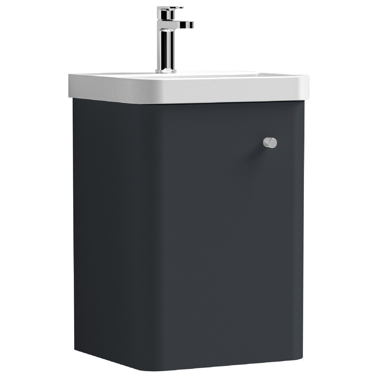 Core 400mm Wall Hung 1-Door Vanity Unit & Ceramic Basin