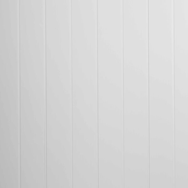 8mm White Strip White Matt Ceiling Panels - 4m x 250mm (Pack of 4)