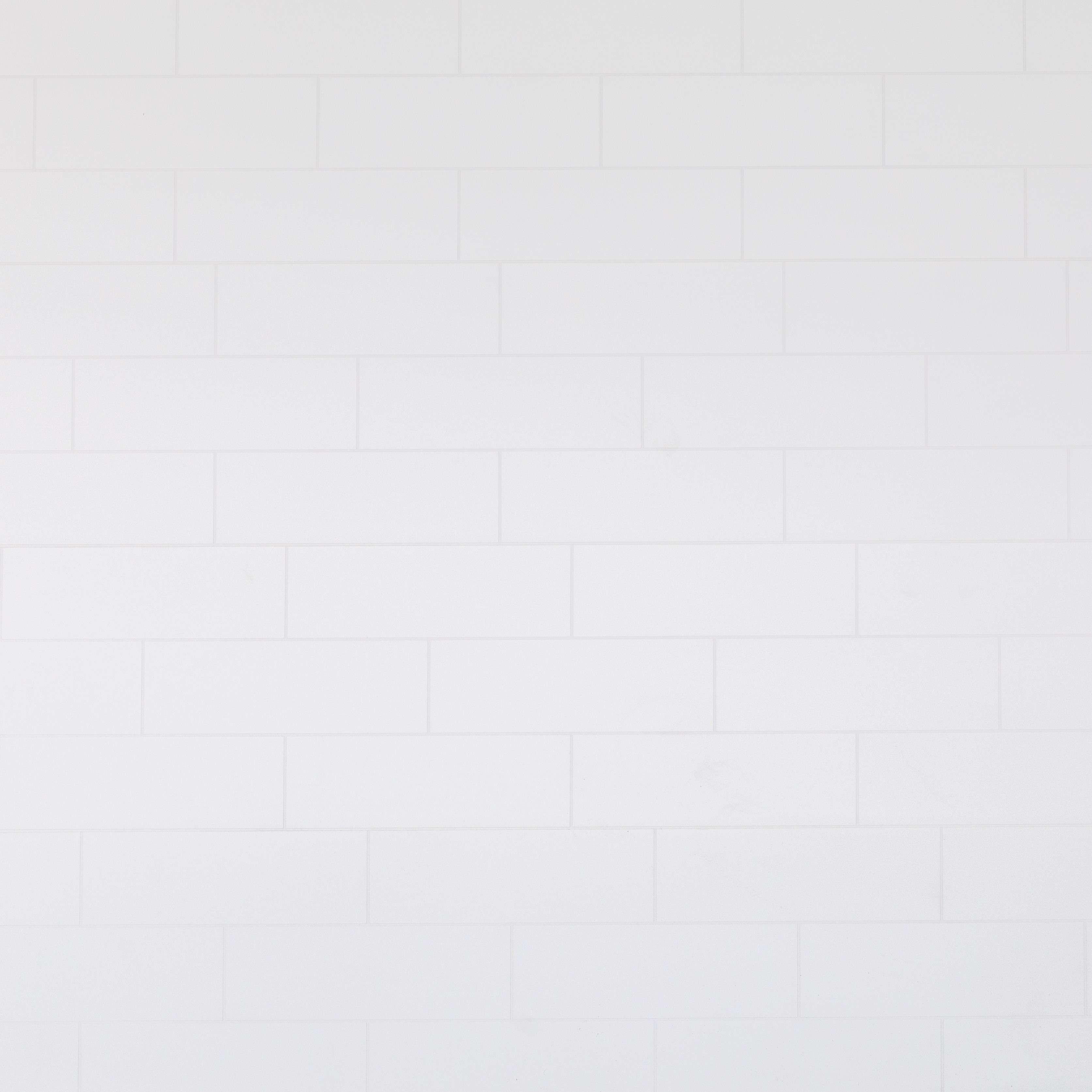 10mm Metro White Tile Line - 2.8m x 300mm (Pack of 4)