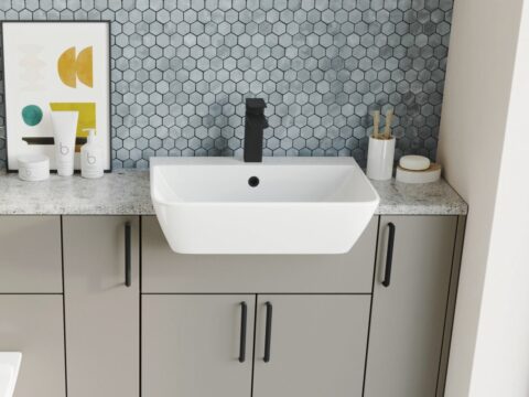 Semi-Recessed Basins
