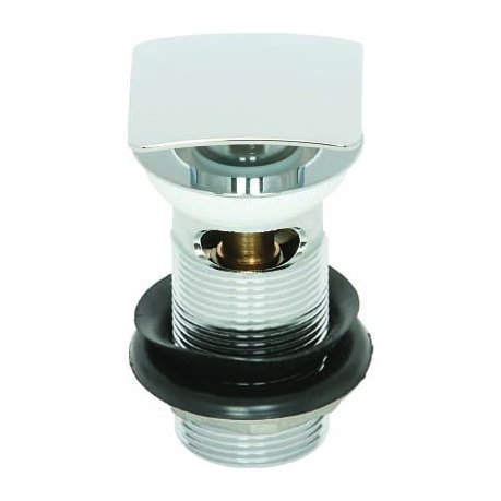Square Push Button Basin Waste - Slotted