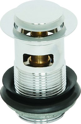 Mini Push Button Basin Waste - Slotted