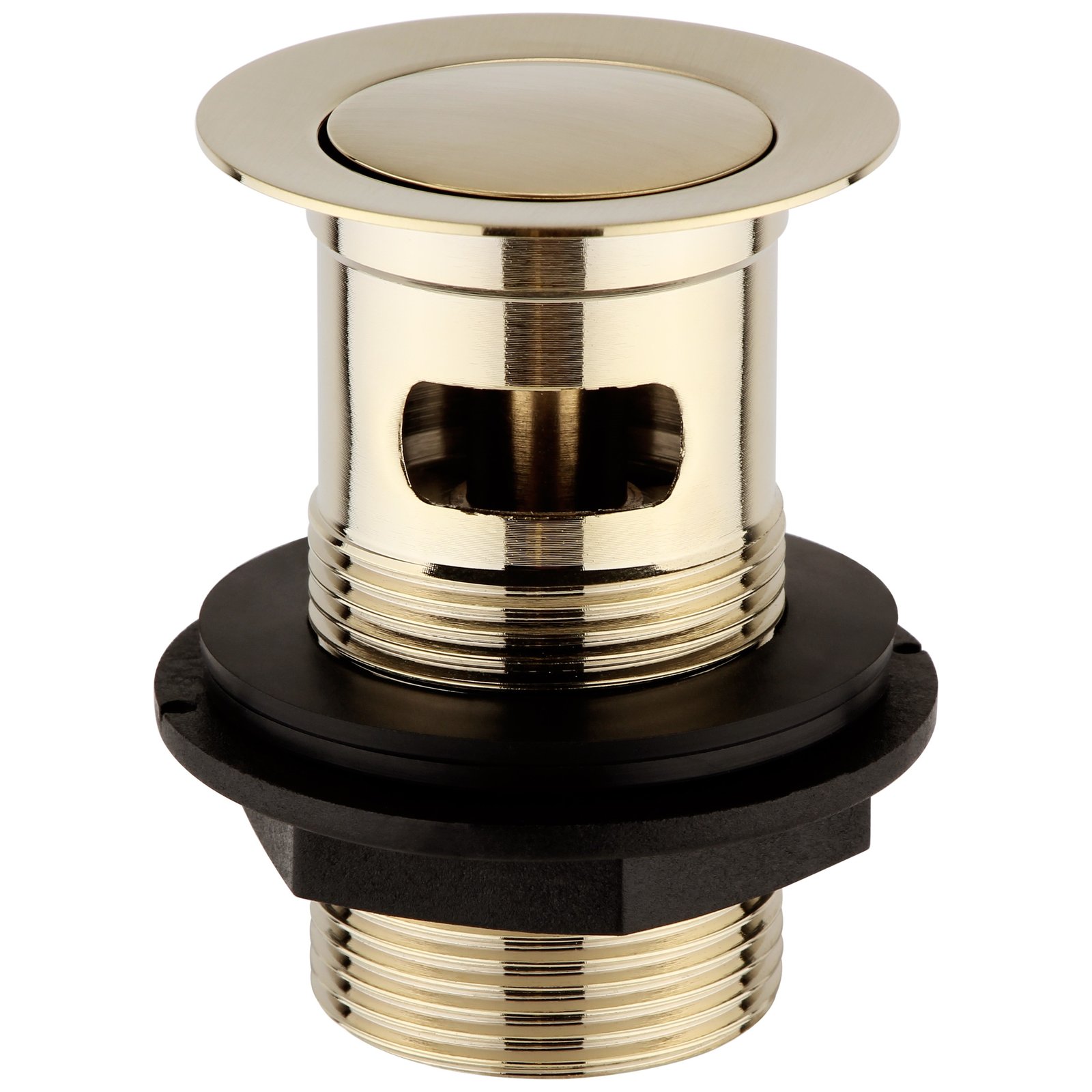 Mini Push Button Basin Waste - Slotted