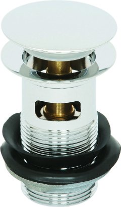 Push Button Basin Waste - Slotted