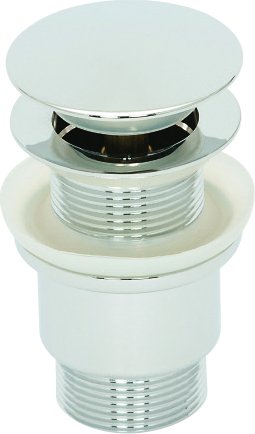 Luxury Push Button Basin Waste - Unslotted