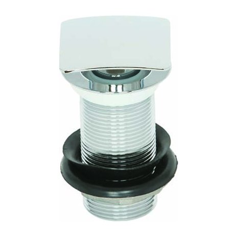 Square Push Button Basin Waste - Unslotted
