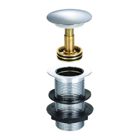 Push Button Easy Clean Basin Waste - Unslotted