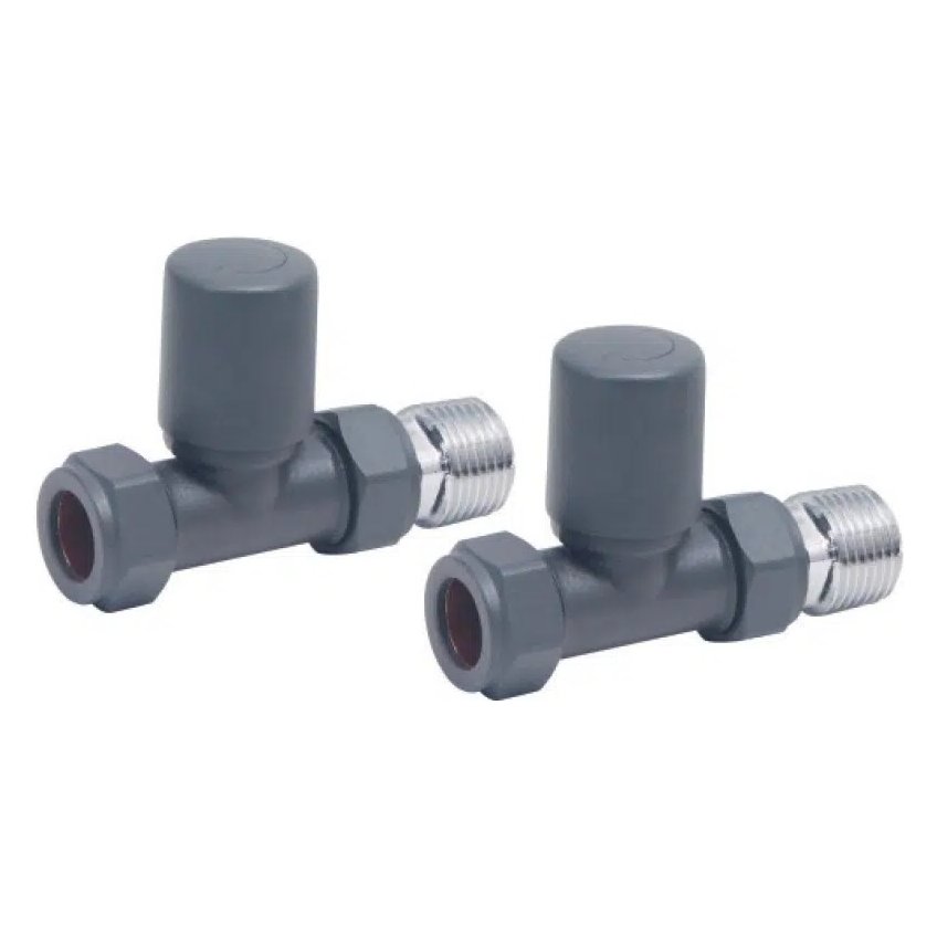 Straight Radiator Valves (Pair)