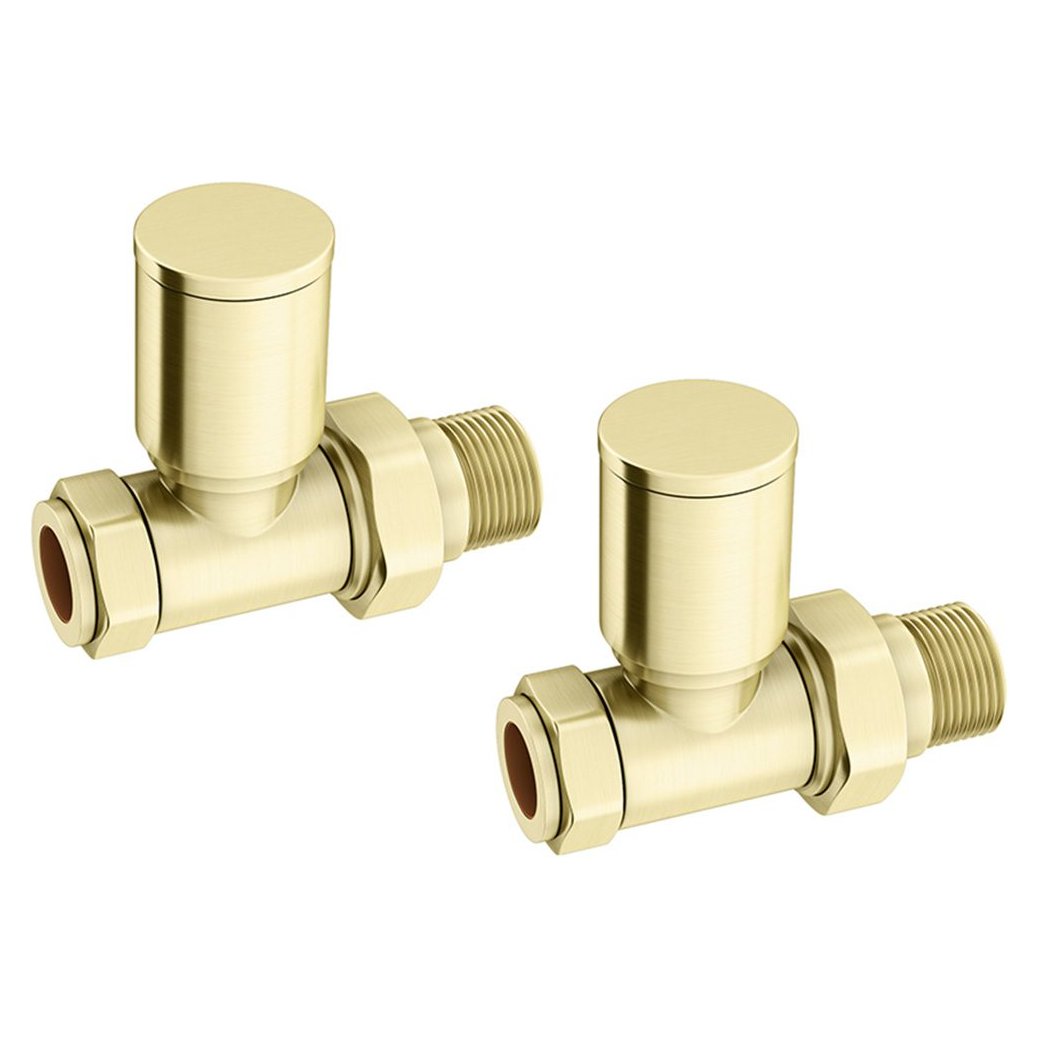 Straight Radiator Valves (Pair)