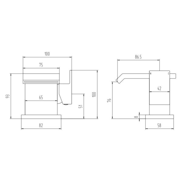Riviera Basin Mixer & Click Waste
