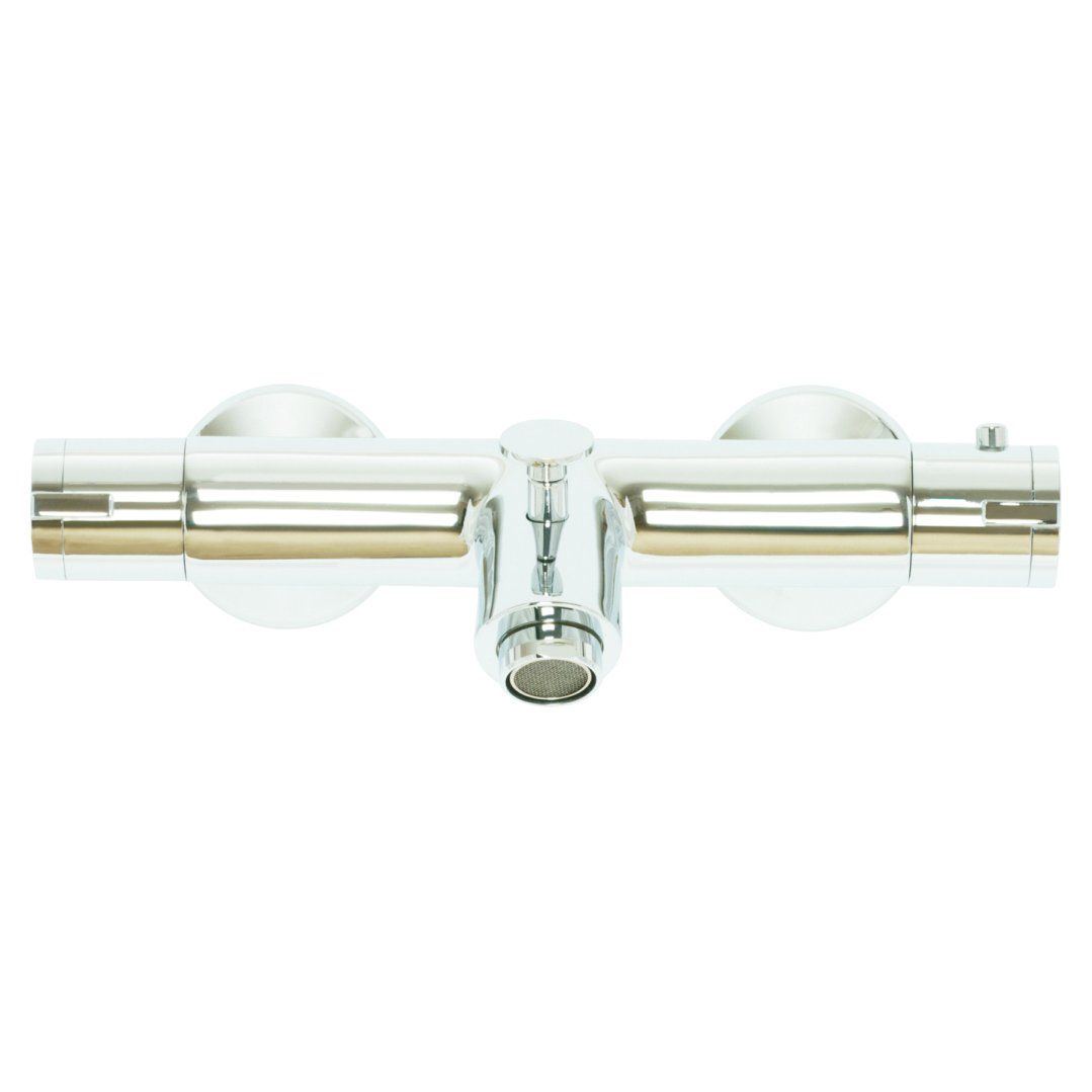 Stroma Thermostatic Bar Shower Valve with Bath Spout