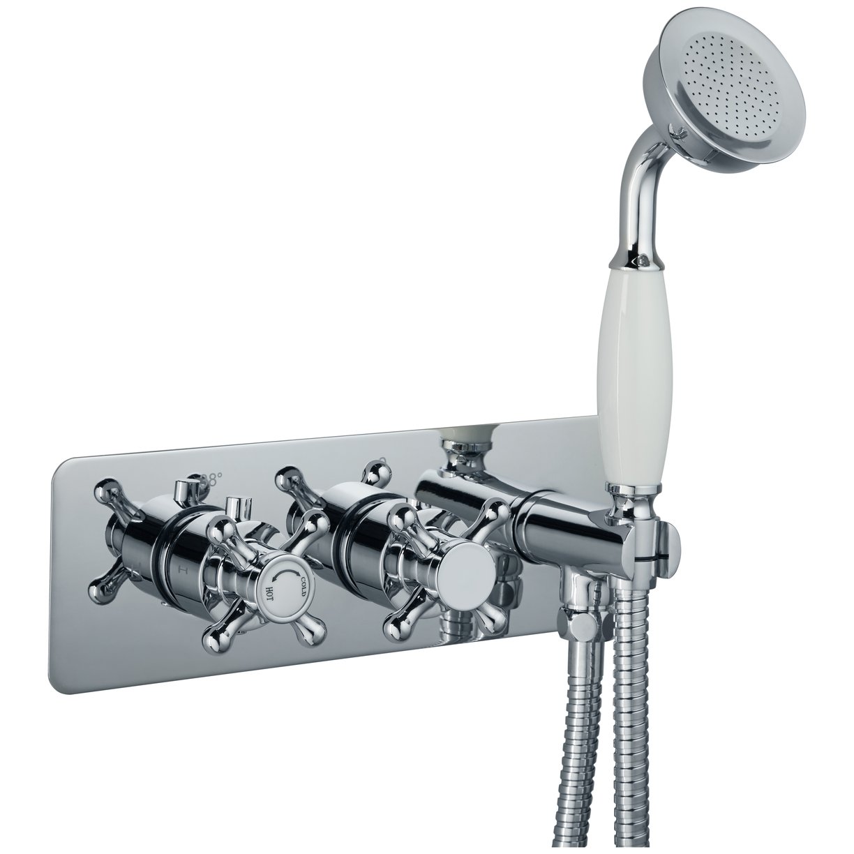 Oban Dual Flow Horizontal Shower/Bath Valve