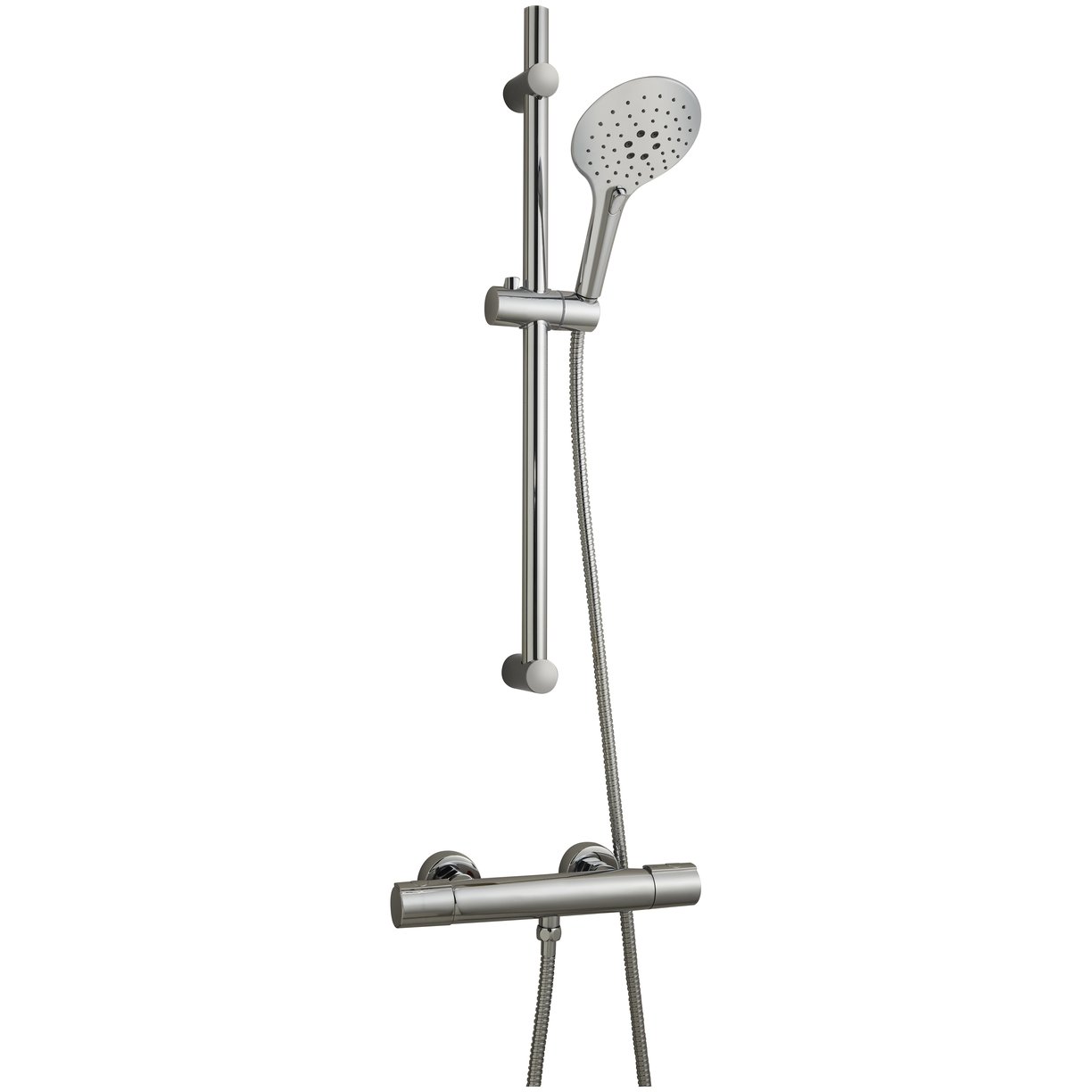 Darvel Cool Touch Premium Thermostatic Bar Shower Valve & Riser Rail Kit