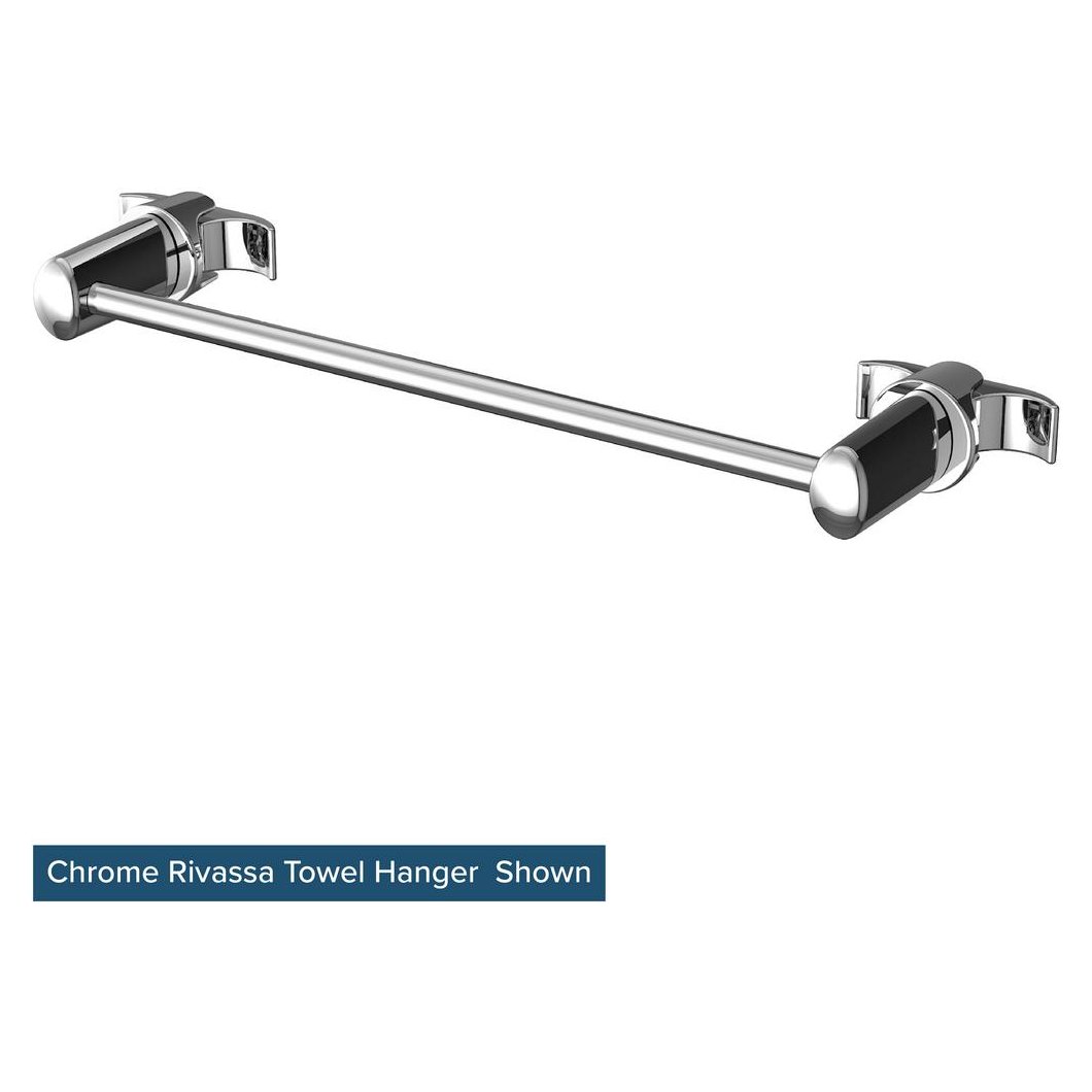 Rivassa Towel Hanger Set with 600mm Bar