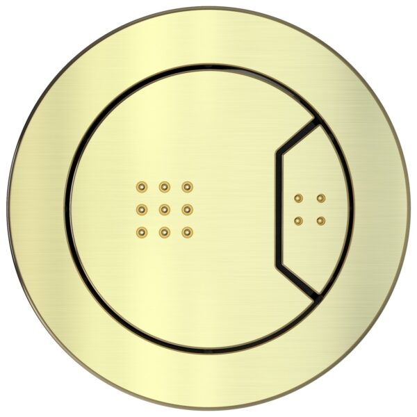 Wye Round Pneumatic Push Button