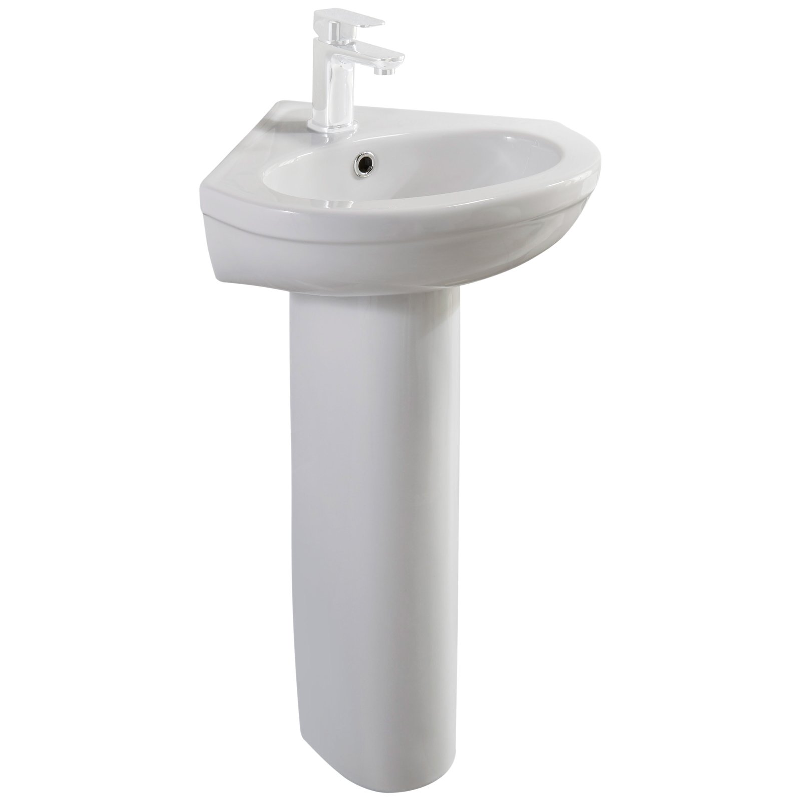 Skara 330 Corner Basin & Pedestal