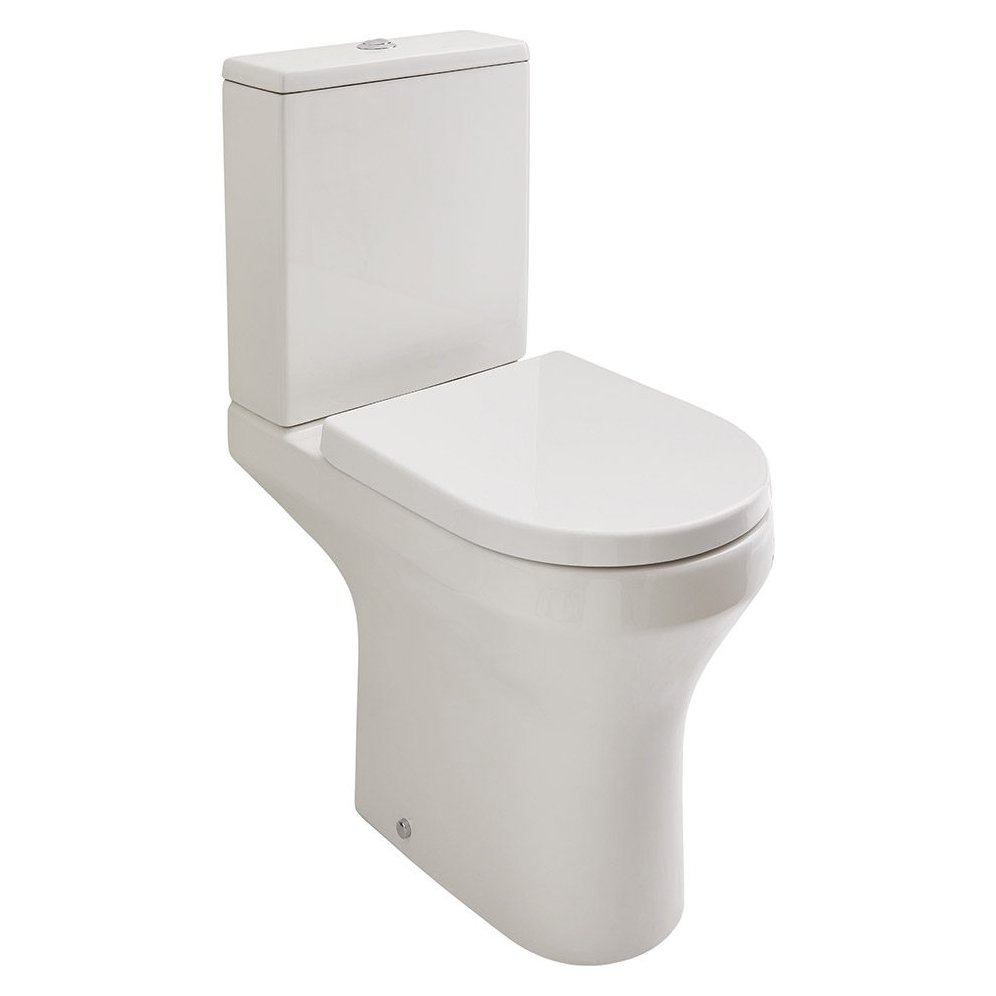 Skara Rimless Comfort Height WC Pan, Cistern & Soft Close Seat