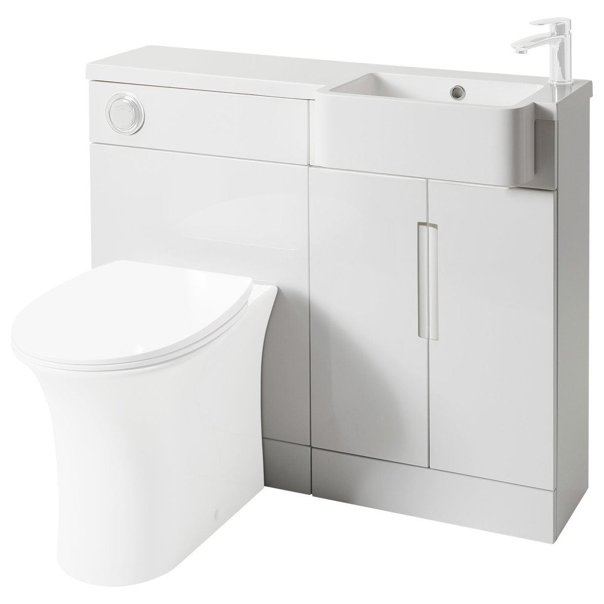 Lewis Slim 1000 Semi-Recessed Combination Unit (Right Hand Basin Option)