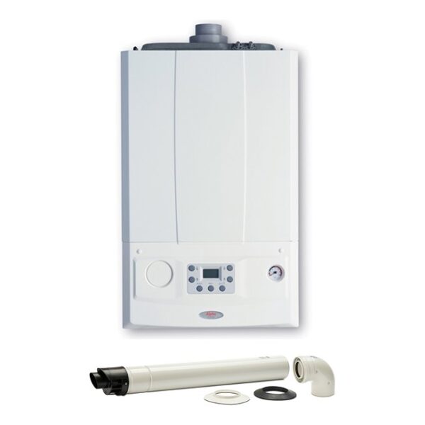 Evoke 33NX Combi & Push Fit Easy Flue 750mm