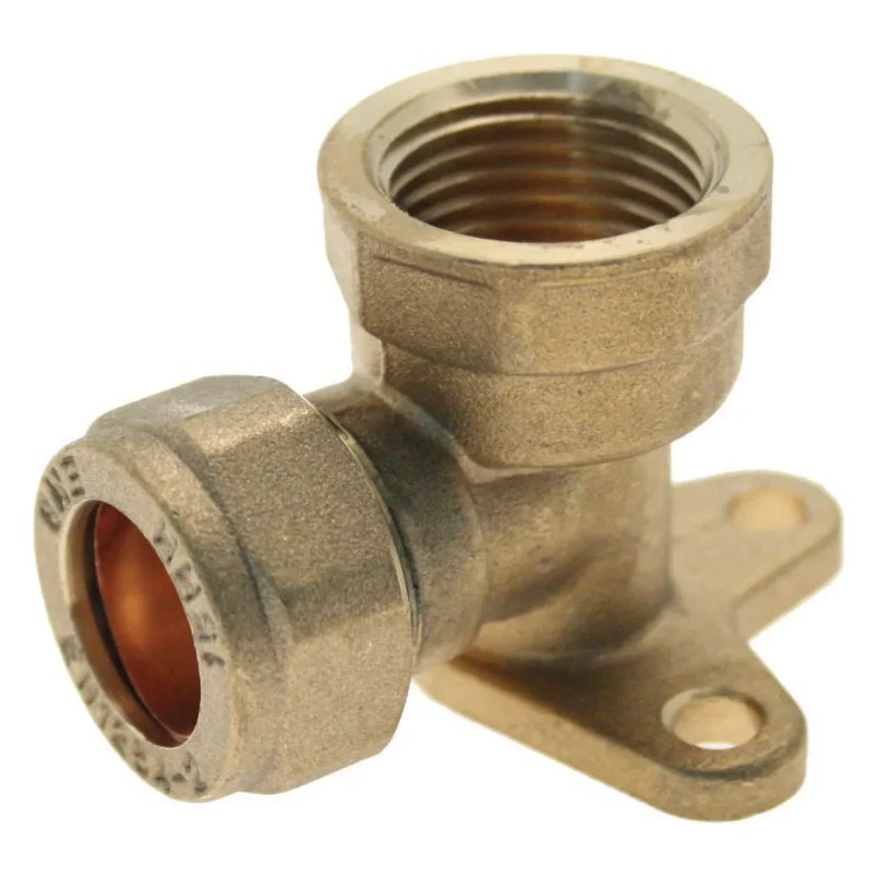 15mm x ½" Compact Compression Wallplate Elbow