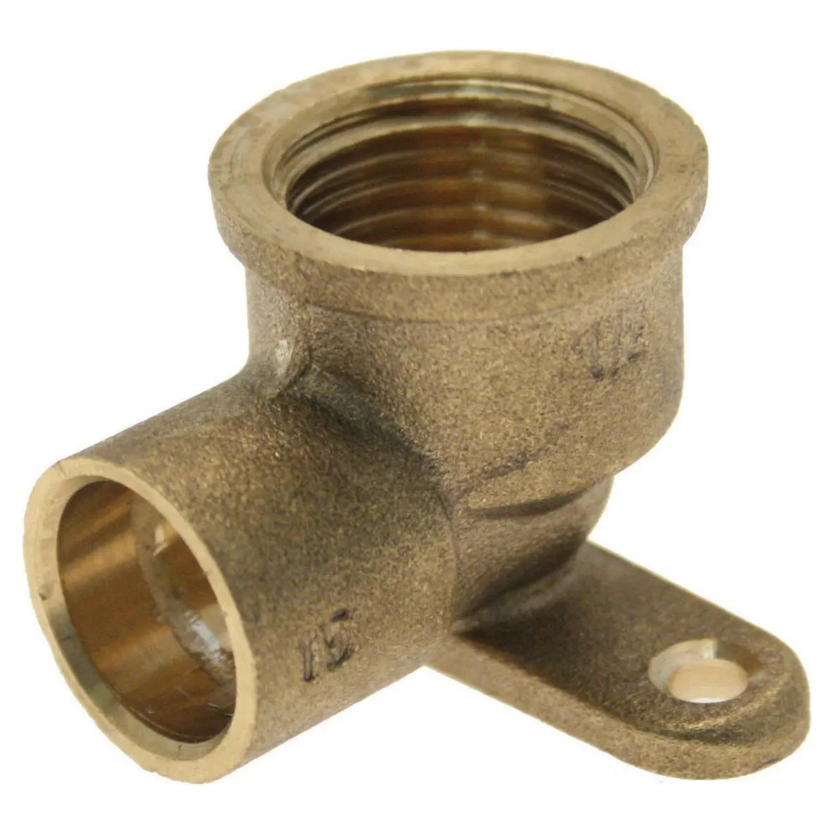15mm x ½" Solder Ring Wallplate Elbow