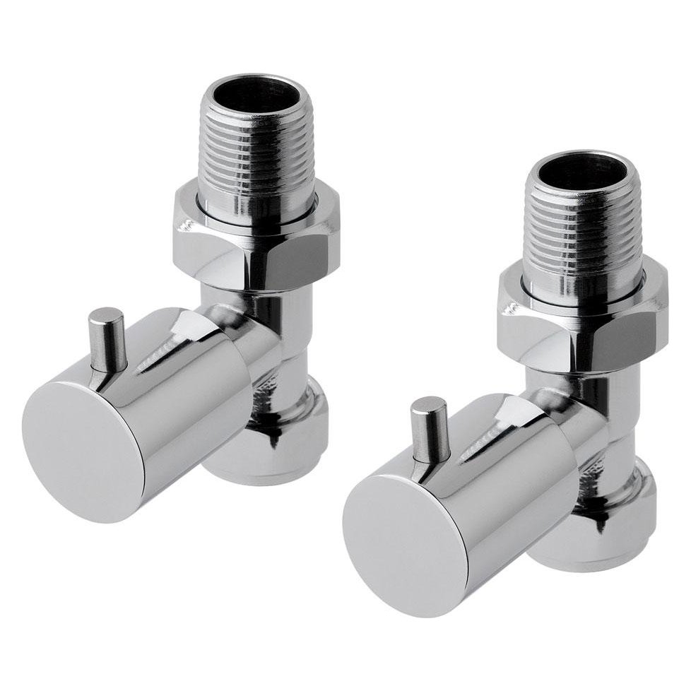 Straight Minimalist Radiator Valve (Pair)