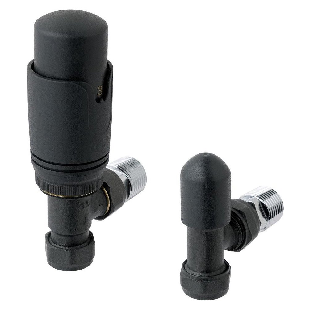 15mm Angled TRV and Lockshield Valve