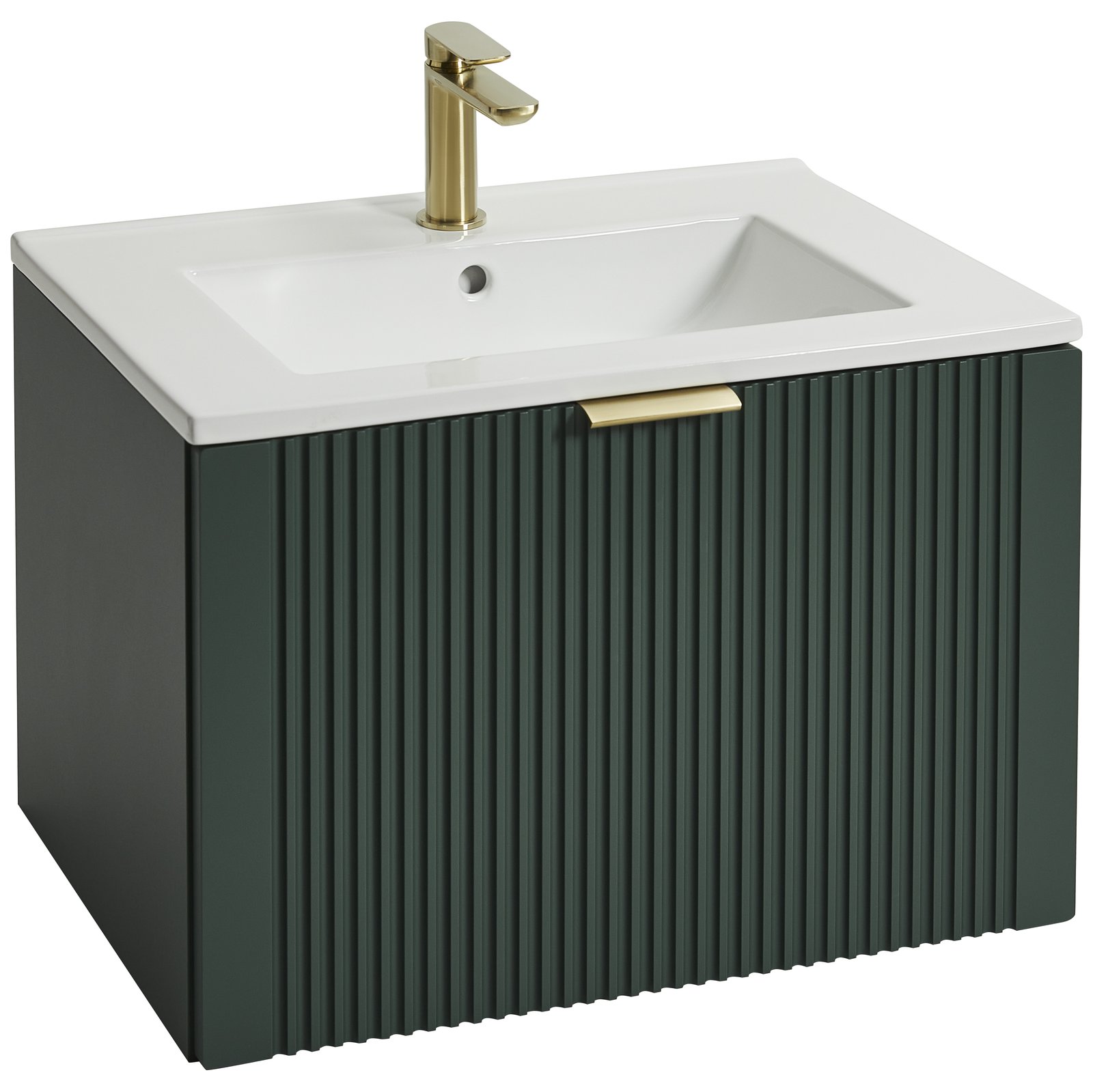 Tyndrum 600 Wall Hung Vanity Unit with Ceramic Basin