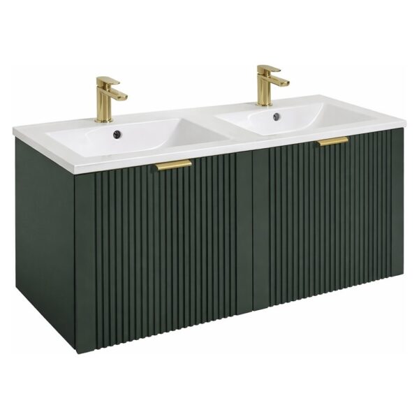 Tyndrum 1200 Wall Hung Vanity Unit with Twin Ceramic Basin