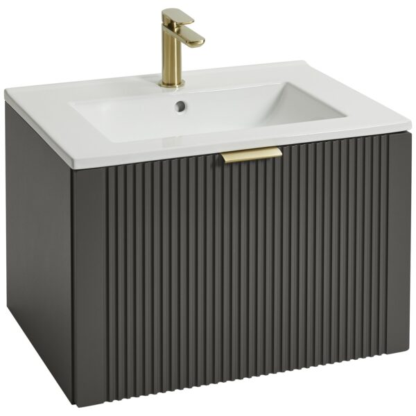 Tyndrum 600 Wall Hung Vanity Unit with Ceramic Basin