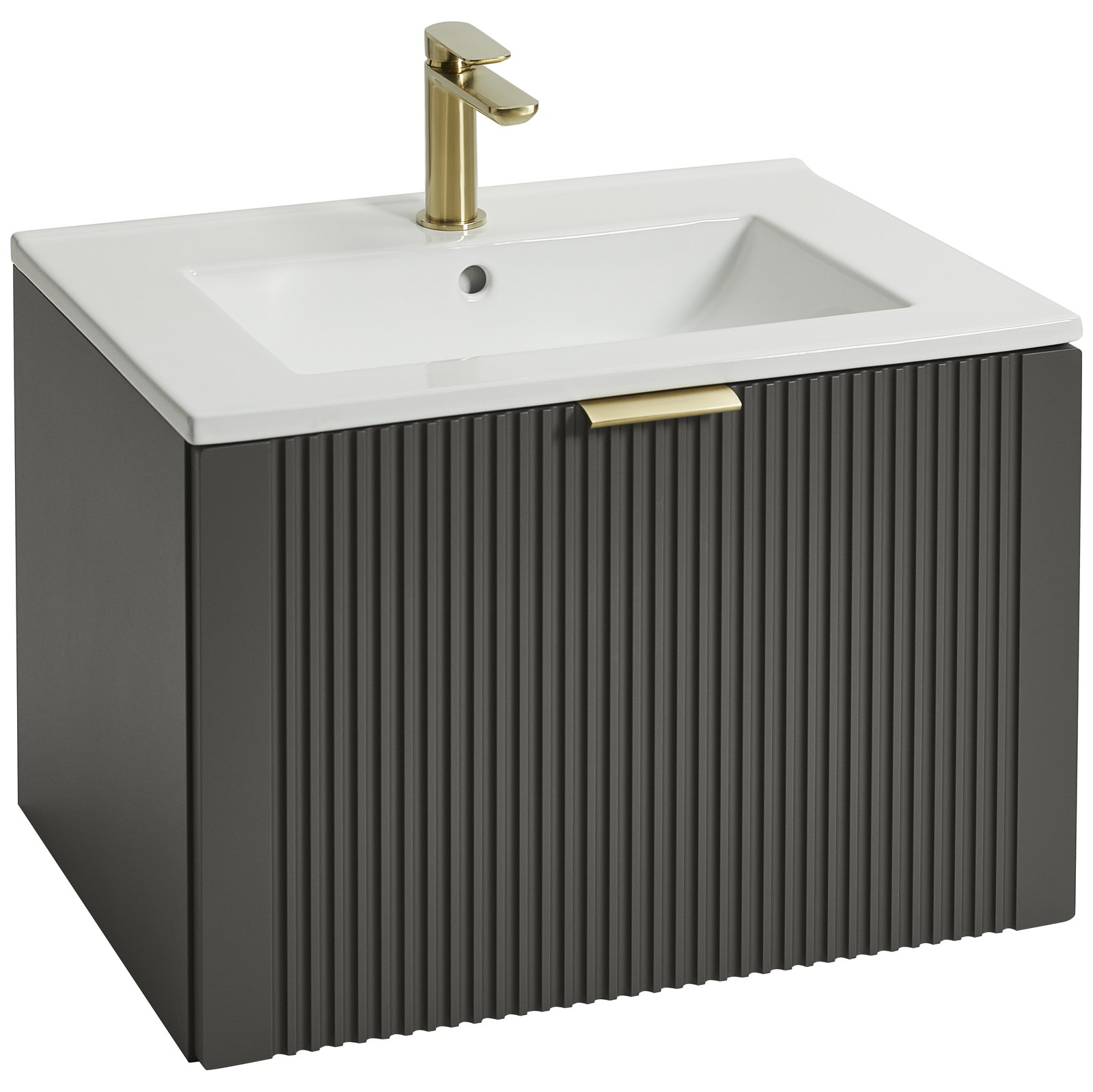 Tyndrum 600 Wall Hung Vanity Unit with Ceramic Basin