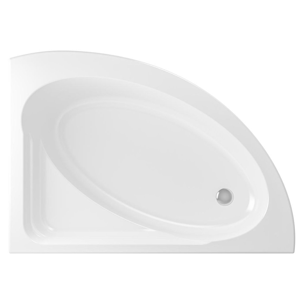 Lundy Off Set Corner Bath Left Hand 1500 x 1040mm
