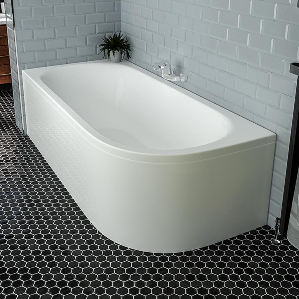Biscay Double Ended Left Hand 1600 x 725mm Beauforté