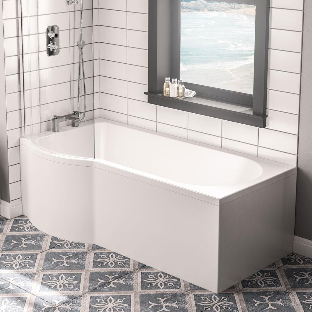 Portland P Shape Right Hand 1600 x 850 x 700mm Beauforté