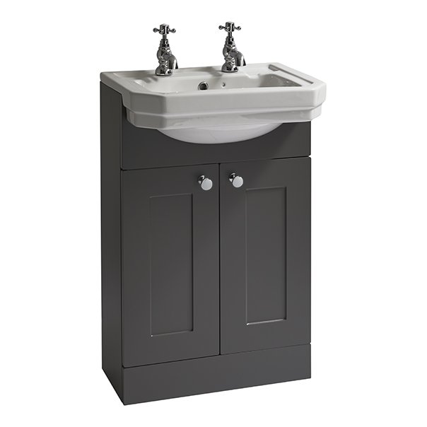 Dunbar Floor Standing Vanity Unit with Semi-Recessed Basin