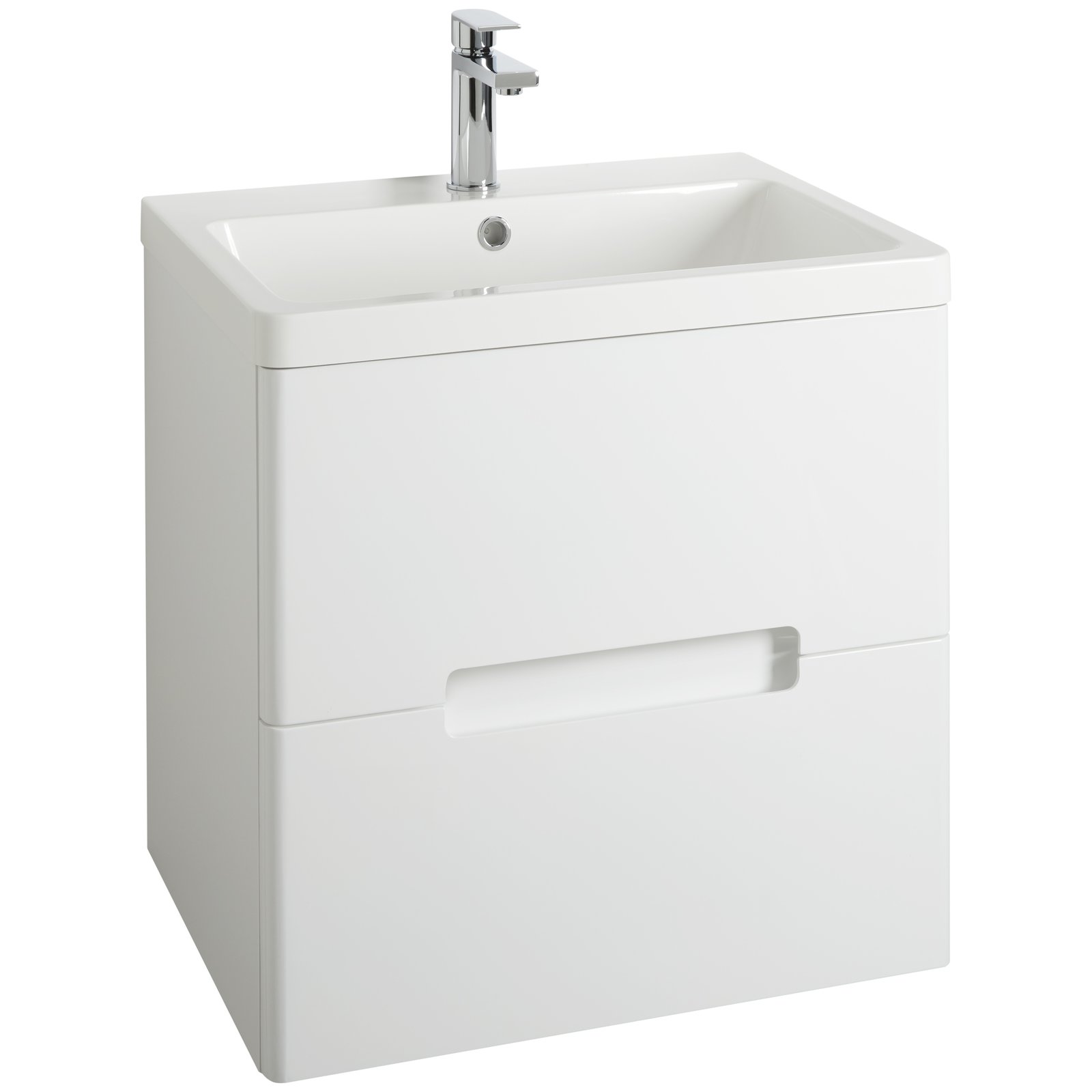 Selkirk 600 Wall Hung 2-Drawer Vanity Unit with Armastone Basin
