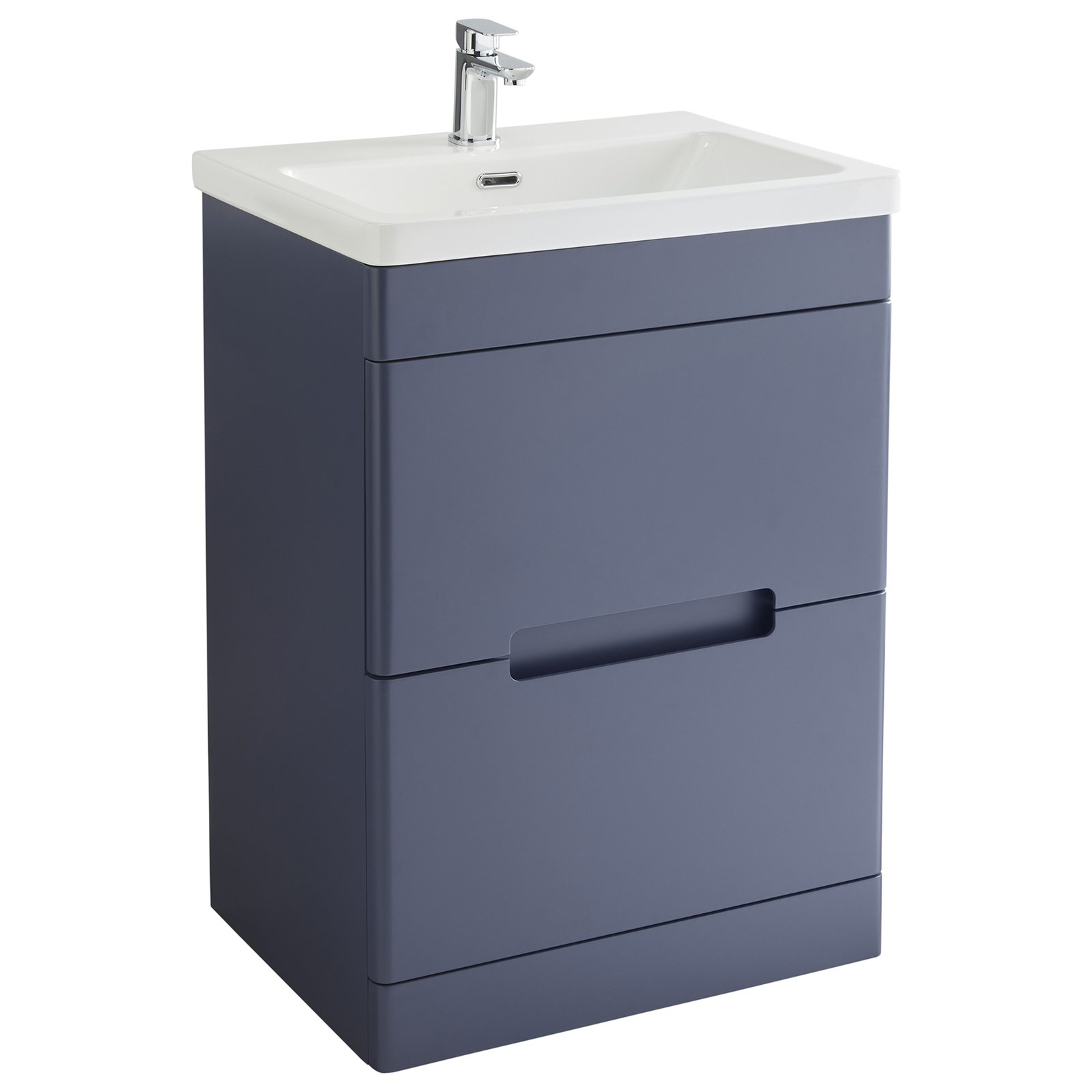 Selkirk 600 Floor Standing 2-Drawer Vanity Unit with Armastone Basin