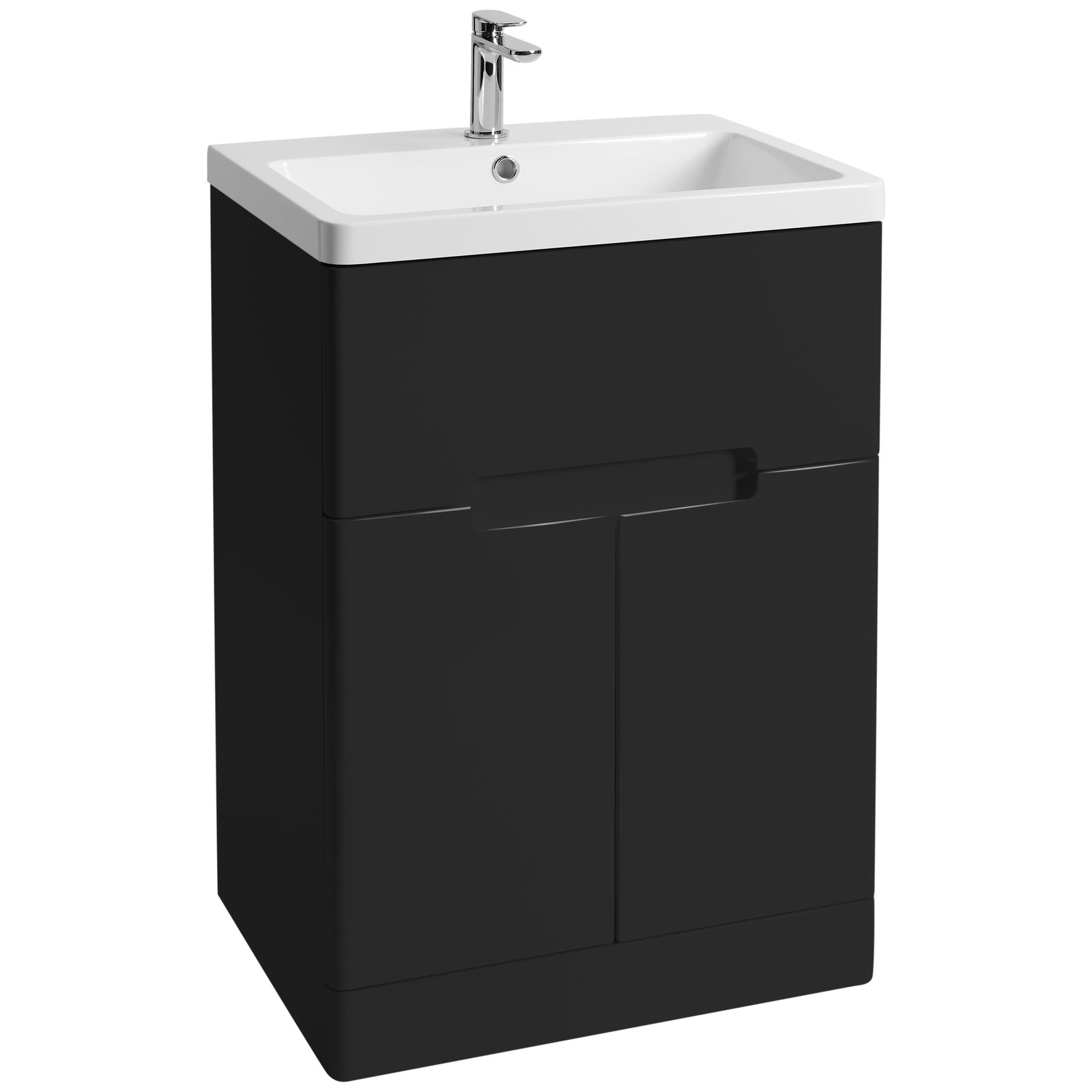 Selkirk 600 Floor Standing 1-Drawer 2-Door Vanity Unit with Armastone Basin