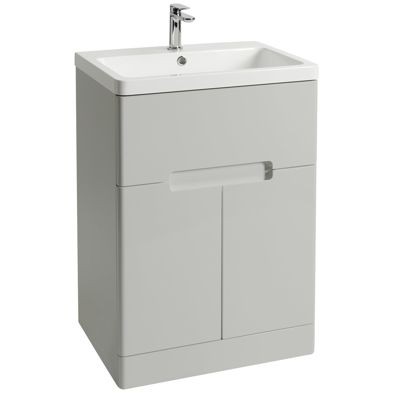 Selkirk 600 Floor Standing 1-Drawer 2-Door Vanity Unit with Armastone Basin