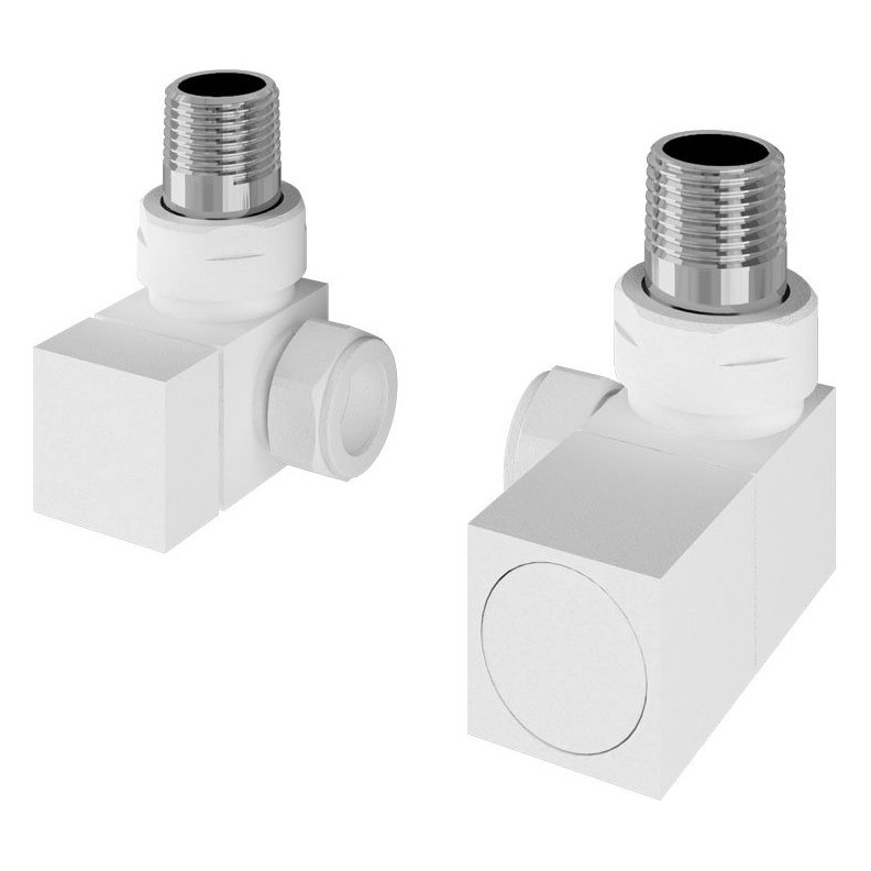 Corner Square Radiator Valve (Pair)